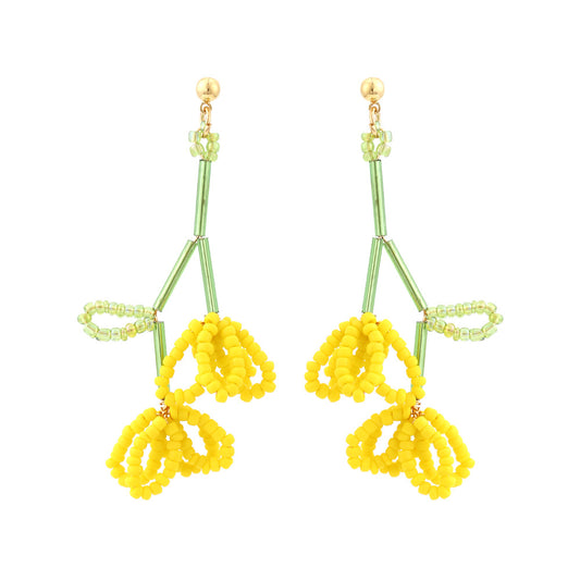 Boho flower earrings